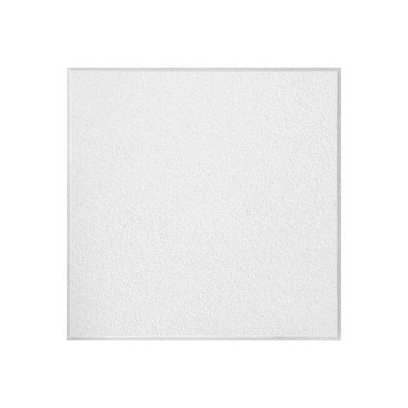 Ceiling Tile, 24 in W x 24 in L, Beveled Tegular, 15/16 in Grid Size, 12 PK