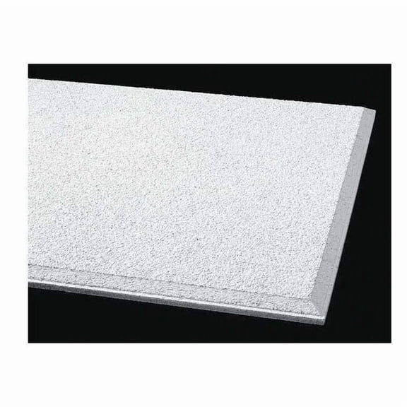 Cirrus Ceiling Tile, 24 in W x 24 in L, Square Tegular, 9/16 in Grid Size, 12 PK 557B