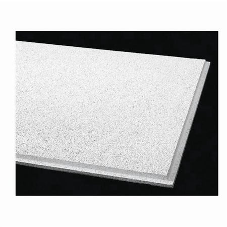 Cirrus Ceiling Tile, 24 in W x 24 in L, Angled Tegular, 15/16 in Grid Size, 12 PK 578B
