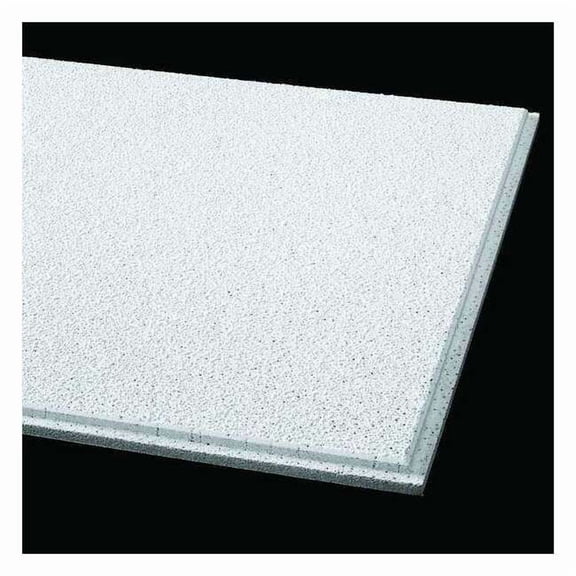 Georgian Ceiling Tile, 24 in W x 24 in L, Beveled Tegular, 9/16 in Grid Size, 16 PK 1753B