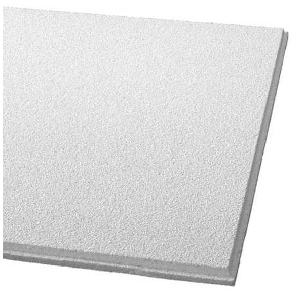 White Mineral Fiber Angled Tegular Ceiling Tile, 48x24 inches