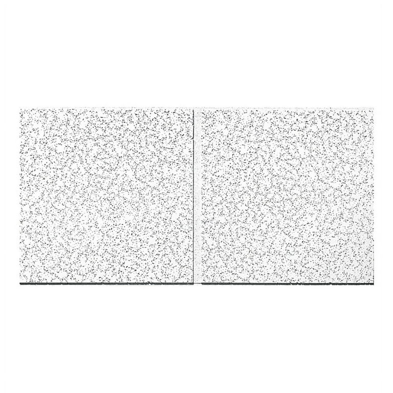Armstrong Ceilings 48-in x 24-in Cortega Second Look 10-Pack White Fissured 15/16-in Drop Acoustic Panel Ceiling Tiles Armstrong Ceilings 48-in x 24-in Cortega Second Look 10-Pack White Fissured 15/16-in Drop Acoustic Panel Ceiling Tiles