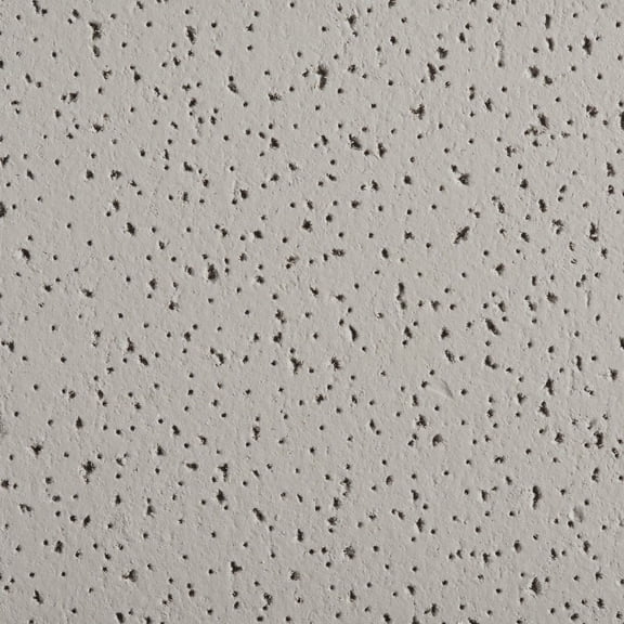 Armstrong 2x4 Fine Fissured Acoustic Mineral Fiber Ceiling Tiles for Suspended Ceiling Grids, 12-Tiles per Pack, Grey Stone