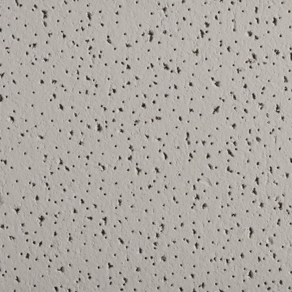 Armstrong 2x4 Fine Fissured Acoustic Mineral Fiber Ceiling Tiles for Suspended Ceiling Grids, 12-Tiles per Pack, Grey Stone