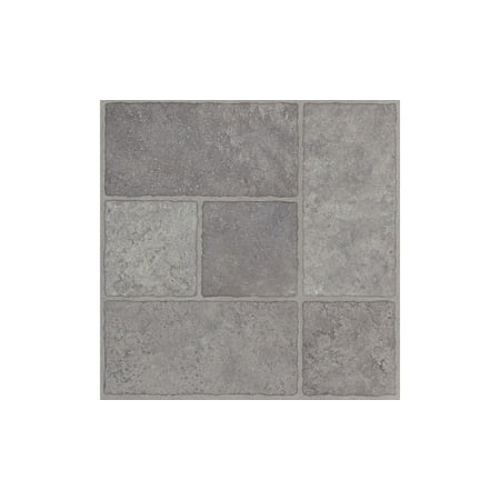 Armstrong Flooring 12" x 12" Vinyl Floor Tile, 45 SF/Pack, Gray Cloud