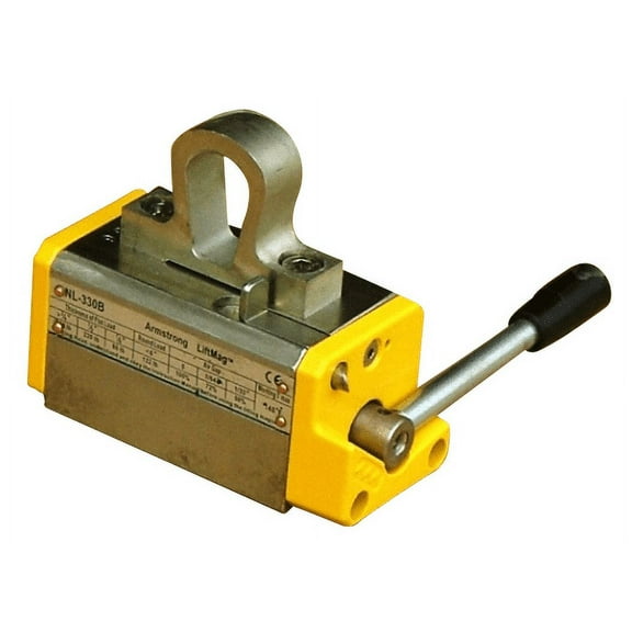 Armstrong Lifting Magnet NL-330B(2) Magnetic Lifter, 330 lb Max. Lift Capacity (990 lbs Break Away Force), Limited Lifetime Waranty