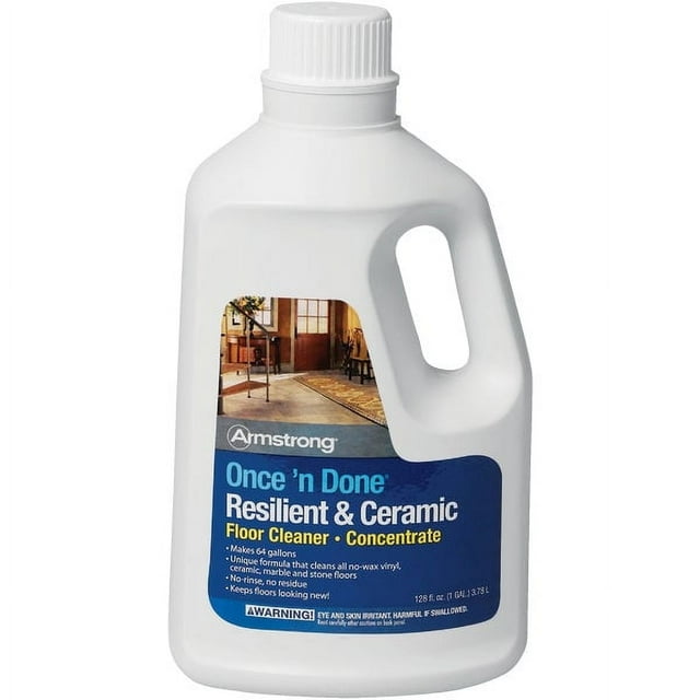 Armstrong Once 'N Done 1 gal. Resilient & Ceramic Floor Cleaner Concentrate Clean Fresh