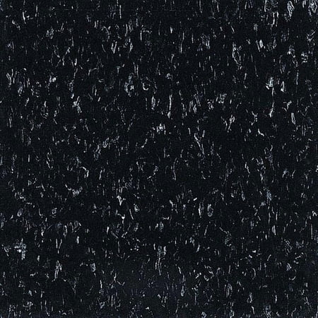Armstrong Vinyl Floor Tiles,12 in W,Classic Black 51910031