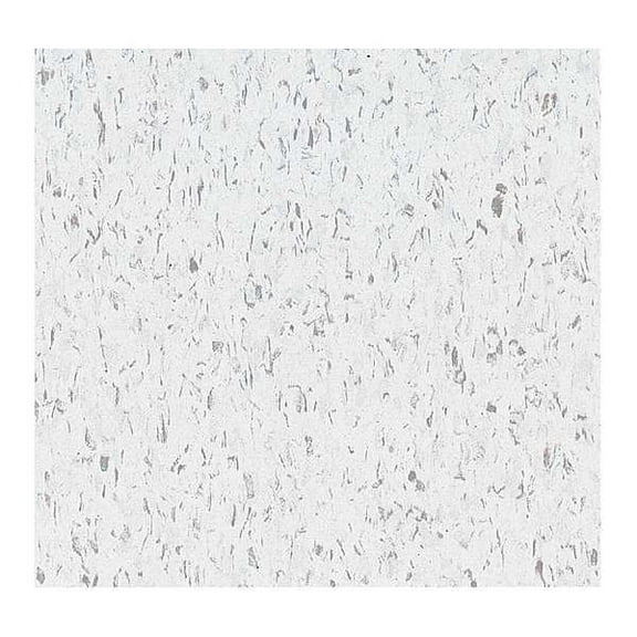 Armstrong Vinyl Composition Tile,45sq ft,Cool Whte, PK45 51899031