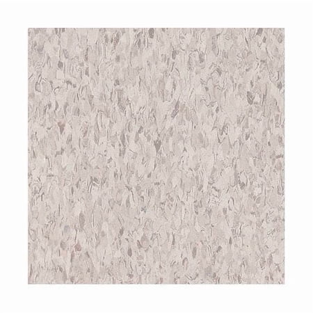 Vinyl Composition Tile,45sq ft,Sndft Wht 51858031