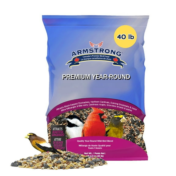 Armstrong Wild Bird Food Premium Year-Round Blend, 40lbs