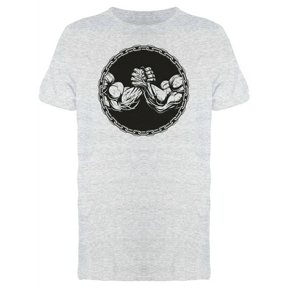 Armwrestling Competition T-Shirt Men -Image by Shutterstock, Male Large