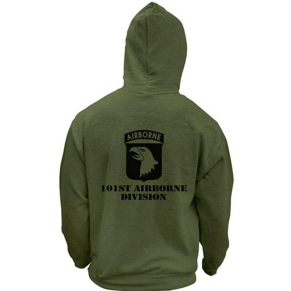 Army 101st Airborne Division Subdued Veteran Pullover Hoodie