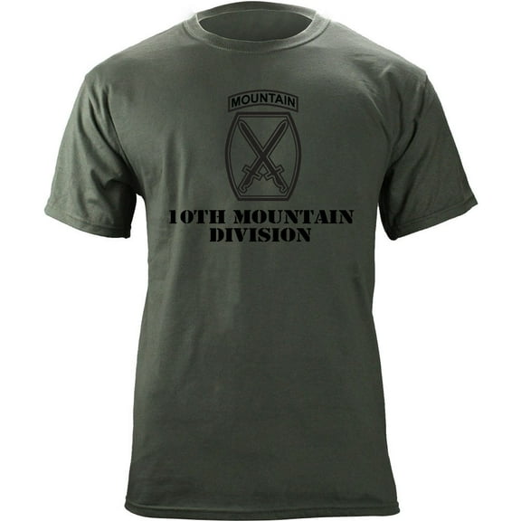 Army 10th Mountain Division Subdued Veteran T-Shirt