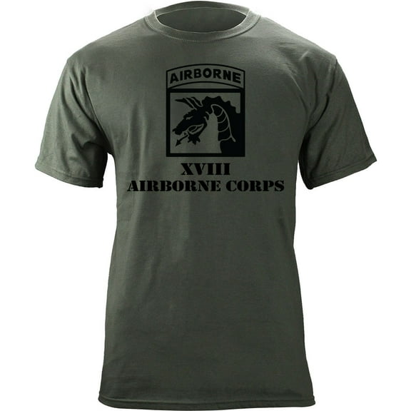 Army 18th Airborne Division XVIII Subdued Veteran T-Shirt