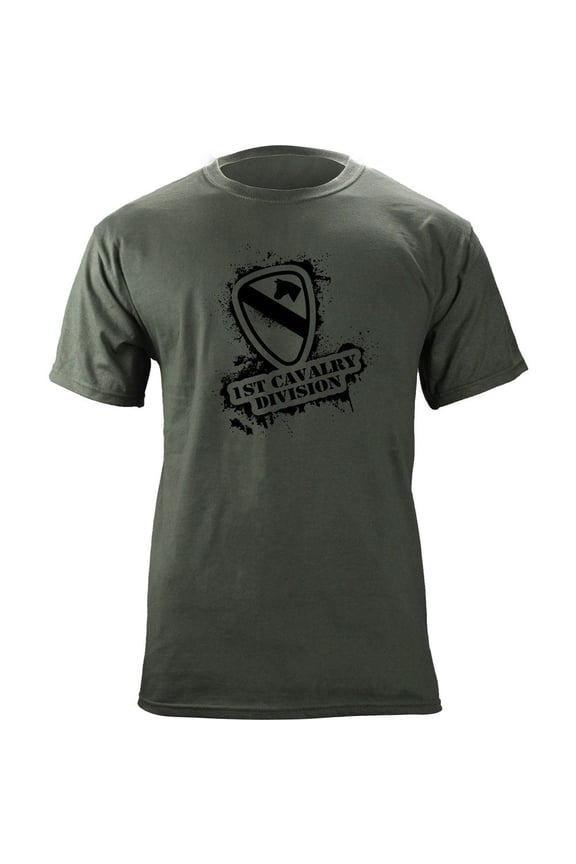 Army 1st Cavalry Division Stencil Style Veteran T-Shirt