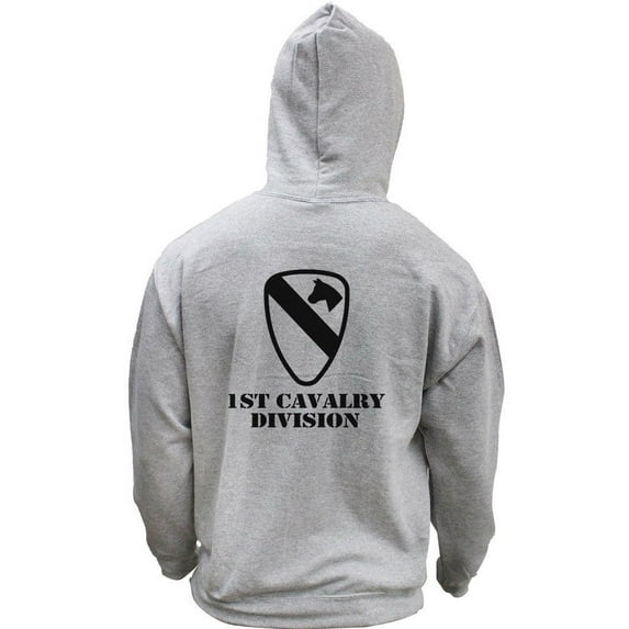 Army 1st Cavalry Division Subdued Veteran Pullover Hoodie Sweatshirt