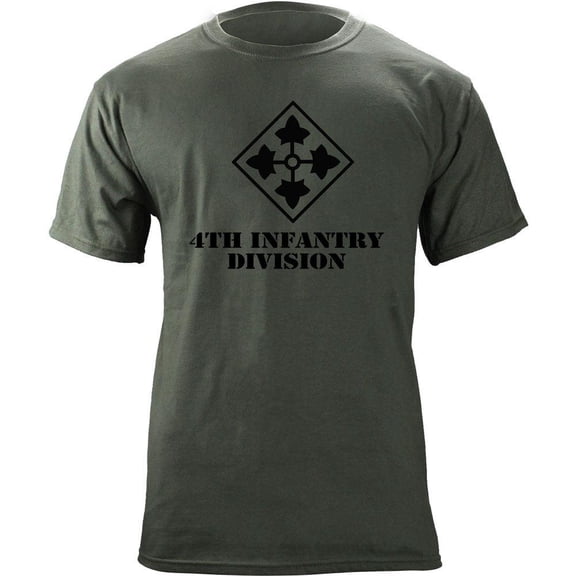 Army 4th Infantry Division Subdued Veteran T-Shirt
