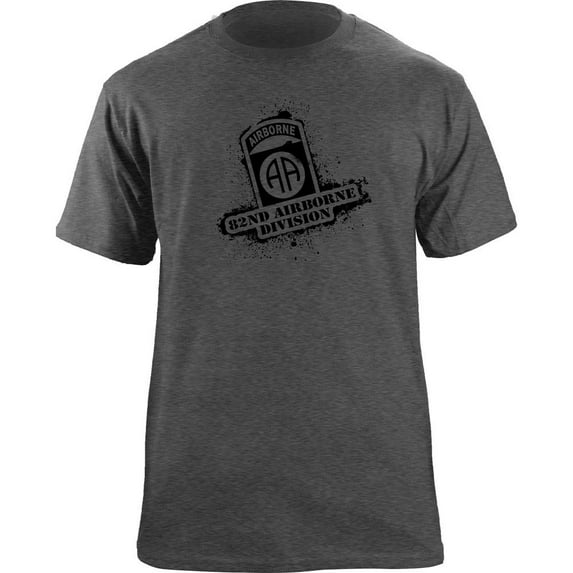 Army 82nd Airborne Division Stencil Style Veteran T-Shirt