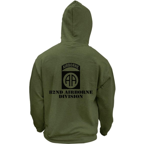 Army 82nd Airborne Subdued Veteran Pullover Hoodie