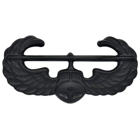 Army Air Assault Badge Black Matte Finish