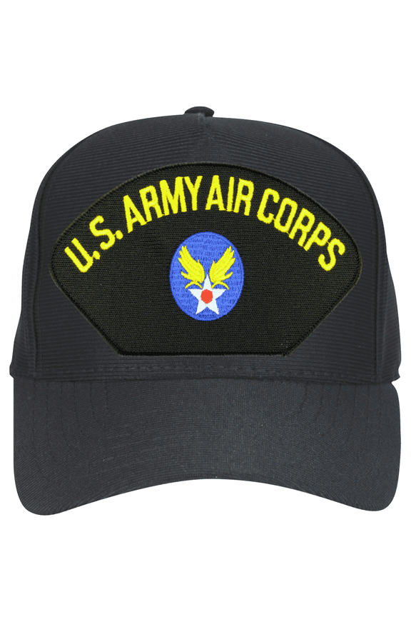Army Air Corps Black Ball Cap Hat