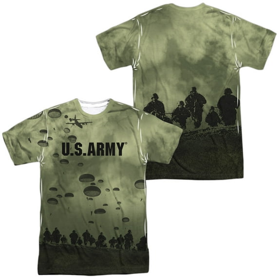 Army Air to Land Unisex Adult Sublimated Costume T Shirt (Front/Back), Small