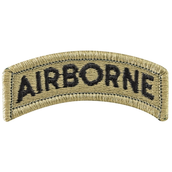 Army Airborne OCP Tab Hook & Loop Patch