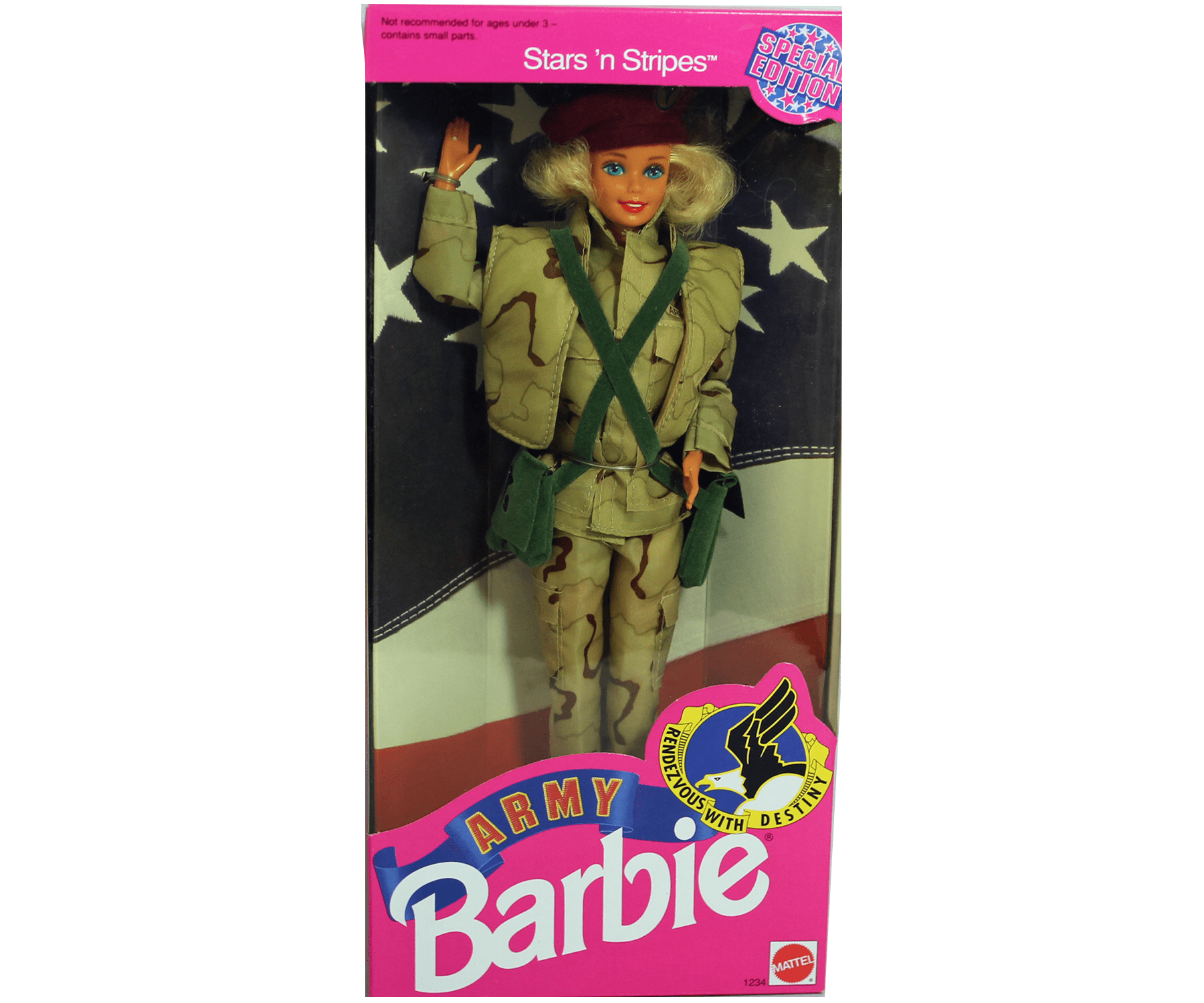 Army Barbie Doll Stars 'n Stripes Special Edition 1992