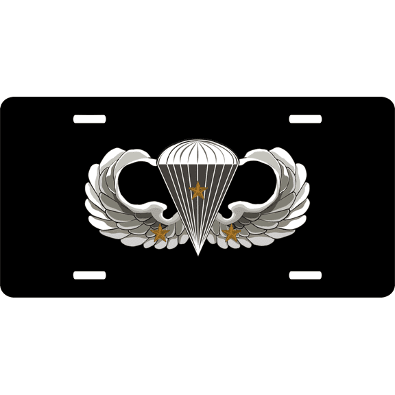Army Basic Combat 3 Jump Wings License Plate