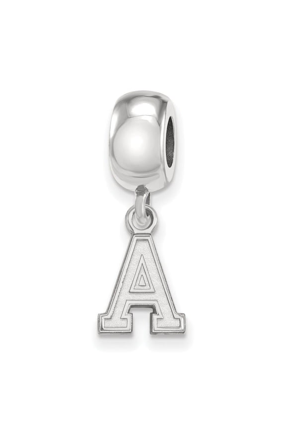 Army Bead Charm Extra Small (3/8 Inch) Dangle (Sterling Silver)