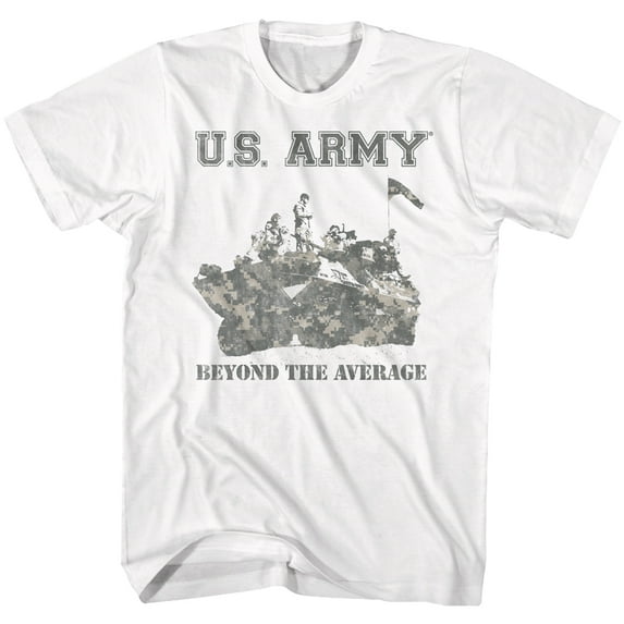 Army Beyond The Average White Adult T-Shirt