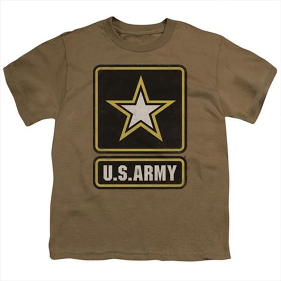Army-Big Logo - Short Sleeve Youth 18-1 Tee- Safari Green - Medium