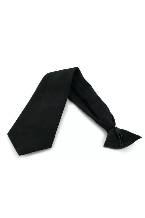 Army Black Clip on Tie Ready-Tied Clip Genuine Military Use Standard Style