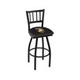 thumbnail image 1 of Army Black Knights 30" Black Wrinkle Swivel Bar Stool with Jailhouse Back, 1 of 2
