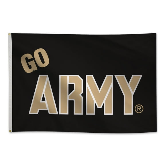 Army Black Knights 4' x 6' College Sports Printed Flag - NCAA Licensed - Nylon - School Banner (Black, White, Gold)