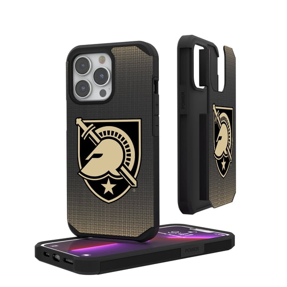 Army Black Knights Linen Logo iPhone Rugged Case