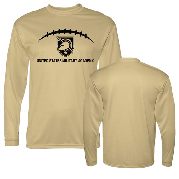 Army Black Knights U.S. Military Academy Football Laces Out Logo Long Sleeve T-Shirt