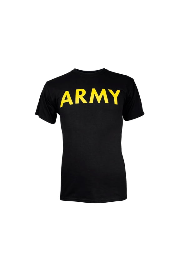 Products Army One-Sided Yellow Imprinted T-Shirt, Black, XX-Large