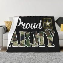 Army Blanket Soft and Warm Cozy Flannel Lightweight Throw Blanket for Couch Sofa Bed 50x40