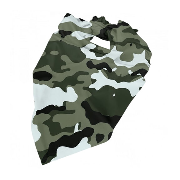 Army Camouflage Dog Bandana Adjustable Dog Bib Scarf Handkerchief For Large Medium Small Dogs Cats Pets