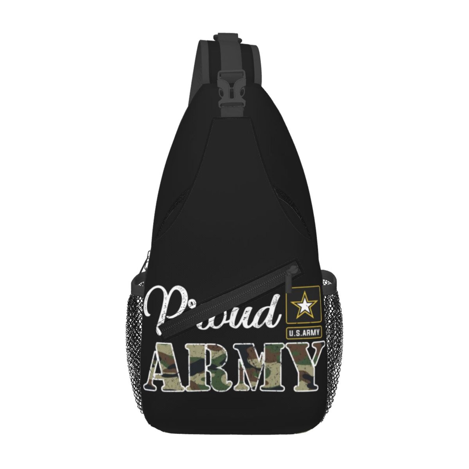Army Chest Sling Bag Crossbody Shoulder Backpack Adjustable Lightweight Travel Hiking Casual Daypack Unisex
