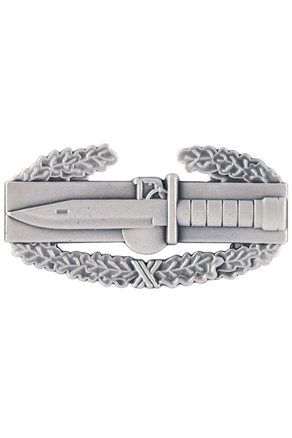 Army Combat Action Badge CAB Silver Oxide Dress Miniature