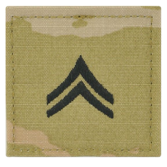 Army Corporal Rank OCP/Scorpion With Hook And Loop