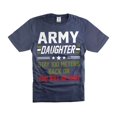 thumbnail image 1 of Army Daughter Shirt Funny Daughter Tee Shirt US Military Shirts Womens Unisex Tee (Large Navy Blue), 1 of 6