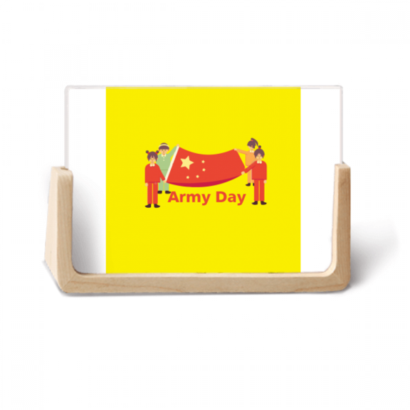 Army Day Territory Art Deco Fashion Photo Wooden Photo Frame Tabletop Display