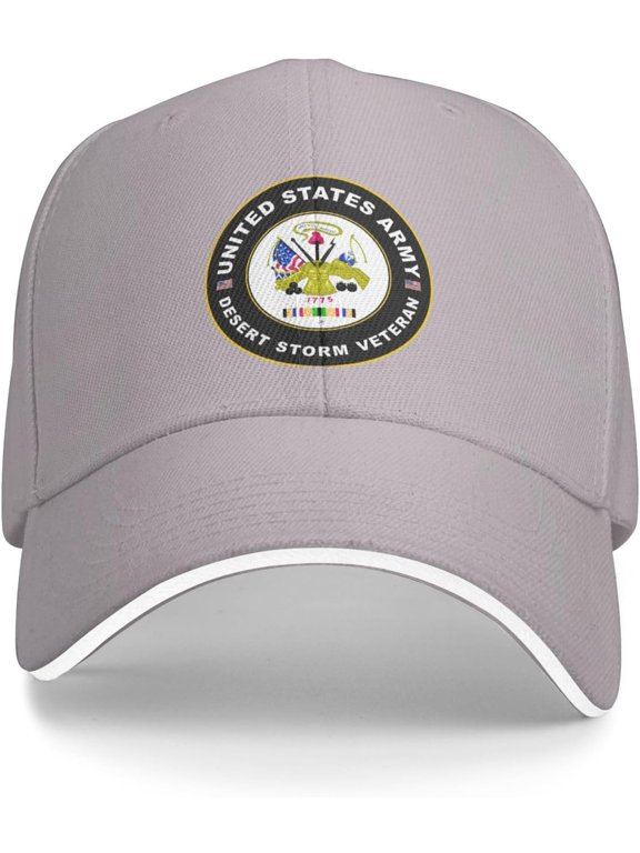 Army Desert Storm Veteran Baseball Cap Outdoor Trucker Hats Adjustable Custom
