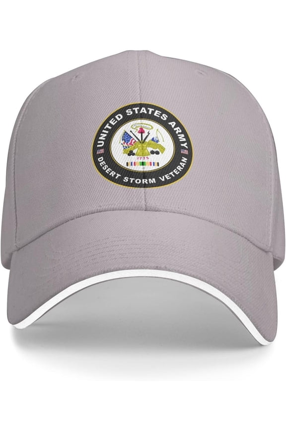 Army Desert Storm Veteran Baseball Cap Outdoor Trucker Hats Adjustable Custom