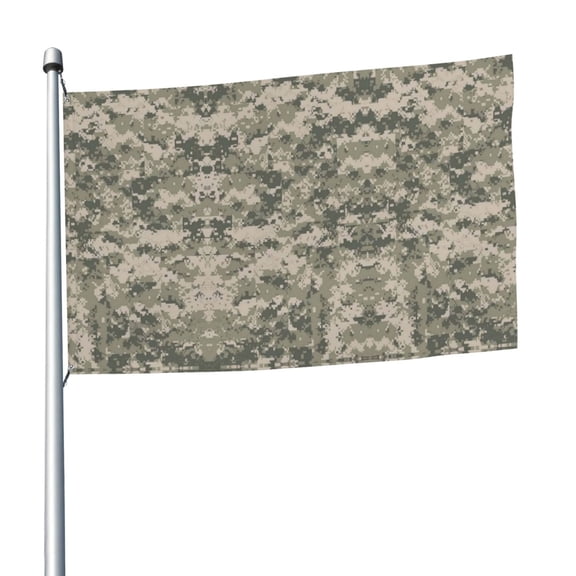 Army Digital Camouflage Flag 5x8 Ft Print Vivid Color Light-Weighted Flags With Grommets