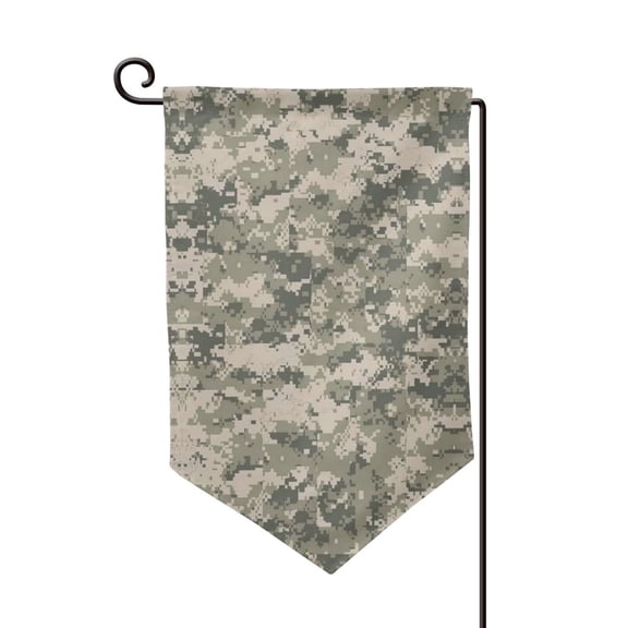 Army Digital Camouflage Garden Flag Double Sided Small Flag Yard Home Decorative Flags Banner 12.5 x 18 Inch Sharp Corner